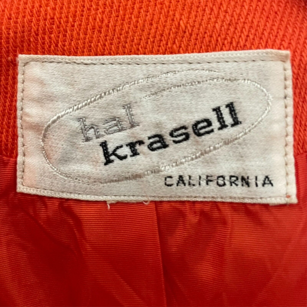 Hal Kassel Vintage Blazer Orange Rosette Size Small - Picture 11 of 12